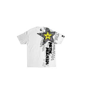  MSR Metal Mulisha Rockstar Storm T Shirt, White, Size: XL 