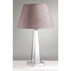  Riley Table Lamp with Lucille Shade in Chrome