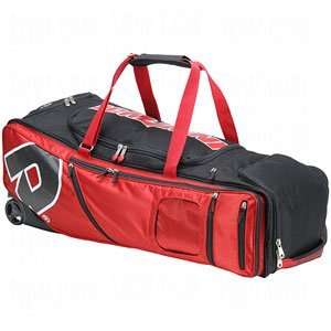  DeMarini IDP Bag on Wheels   Black/Scarlet Sports 