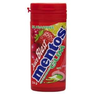 Mentos Chewing Gum Red Fruit Lime Sugar Free   26 gm Unit (10 Packs)