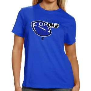   Force Ladies Official Logo T shirt   Royal Blue: Sports & Outdoors