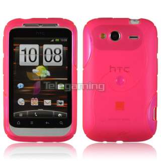 15in1 GEL CASE COVER+BATTERY+CHARGER FOR HTC WILDFIRE S  