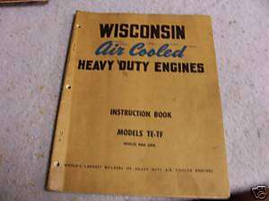 Winsconsin 2 Cylinder Air cooled Engines/ Instr. Book  