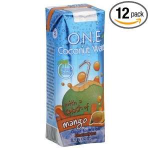 One World Enterprises Water, Coco Splsh, Mango, 8.50 Ounce (Pack of 12 