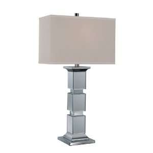   Imagem 1 Light Table Lamp with White Fabric Shade from the Imagem