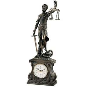  Themis, Goddess of Justice Sculptural Clock