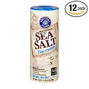 Natural Nectar Mediterranean Fine Fair for Life Sea Salt, 17.6 Ounce 