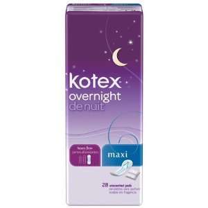  Kotex Overnight Maxi Pads 28 ct (Quantity of 4) Health 