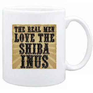    New  The Real Men Love The Shiba Inus  Mug Dog: Home & Kitchen