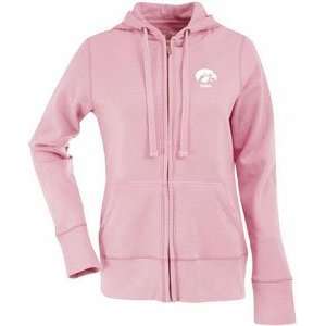 Iowa Womens Zip Front Hoody Sweatshirt (Pink)   Large:  
