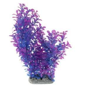  Como Ceramic Base Artifical Purple Blue Grass for Aquarium 