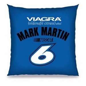  Mark Martin Team Toss Pillow 18x18   NASCAR NASCAR Sports 