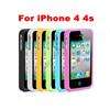Bumper Frame TPU Case skin cover for iPhone 4 4S with Side Button 