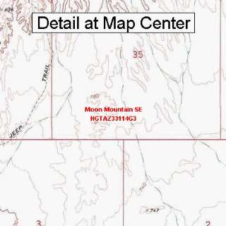  USGS Topographic Quadrangle Map   Moon Mountain SE 