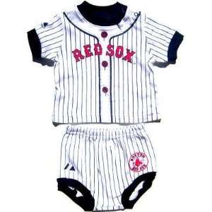 NEWBORN Baby Infant Boston Red Sox Jersey Diaper Set:  