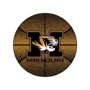  Missouri Tigers 24 Basketball Shaped Rug: Sports 