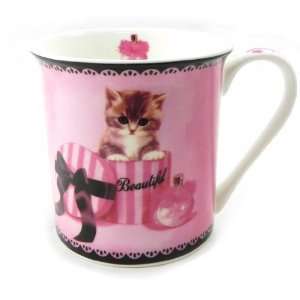  Mug cup Chat Mamour pink.