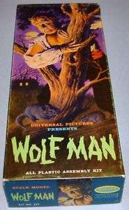 HORROR : WOLF MAN 1962 AURORA MODEL KIT (DJ)  