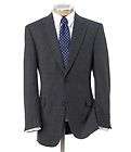 Jos A Bank Mens Factory Store Classic 2 Button Windowpane Suit  