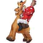 Adult Mens Inflatable Jockey & Horse Funnyside Smiffys Fancy Dress 