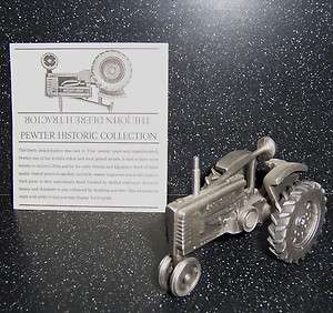 John Deere collectible pewter tractor historic collection model H 