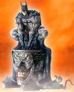 Kotobukiya Batman on Joker Face Gargoyle Statue  