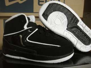 Nike Jordan 2 Black White Toddler Infant Sneakers Sz 5  
