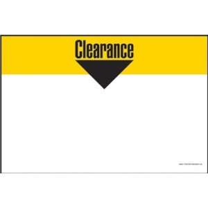 Clearance   Large Item Price Shelf Signs (100pk)   11x7