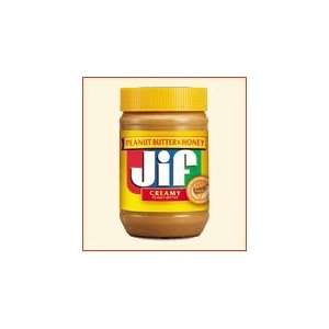 Jif Creamy Peanut Butter & Honey 18 oz. (Pack of 4):  