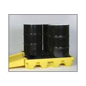 Drum Platform, EAGLE 4 Drum Low Profile Containment Pallet:  
