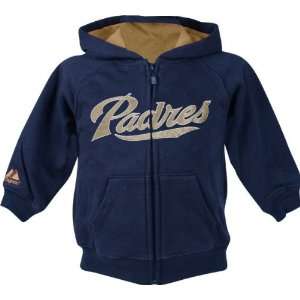  San Diego Padres Toddler Zipfront Hooded Sweatshirt 