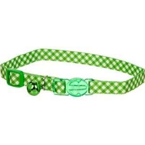  Coastal Safe Cat Collar 8 12 x 3/8 Checkered Green Pet 