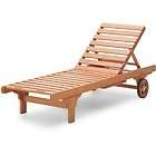 NEW Outdoor Kapur Hardwood Wooden Chaise Pool Lounge Yard Teak Chair