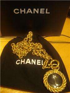 CHANEL, Beautiful Magnifying Glass Necklace  