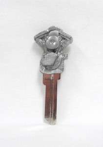 Metal Art Key Keyblank V Twin Motorcycle Motor Kwikset  