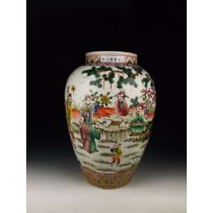  one Five colored Porcelain Pot, Chinese Antique Porcelain 
