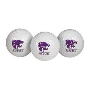  Kansas State Wildcats NCAA Golf Ball 3 Pack: Sports 