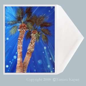   Twin Palm Tree Greeting Card Art by Tamara Kapan: Everything Else
