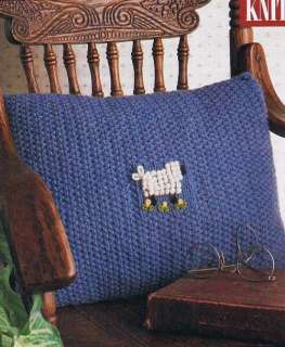 COUNTRY SHEEP PILLOW PATTERN ~ KNIT OR CROCHET  