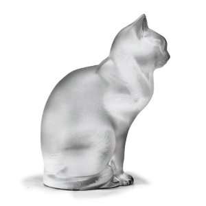    Lalique Crystal Cat Sitting 11603 Laique 11603