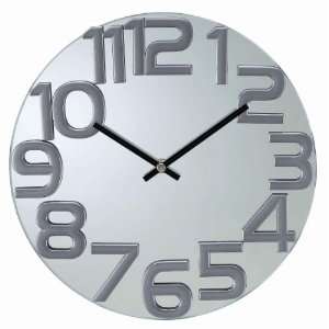  Kirch Mirrored Wall Clock: Home & Kitchen