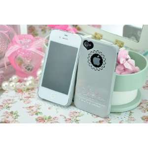 Korean Heart Style iPhone 4S/4 Case/Cover/Protector(Gray) Cell Phones 