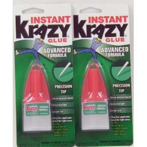  Instant Krazy Glue Advanced Formula Precision Tip 2 Pack 
