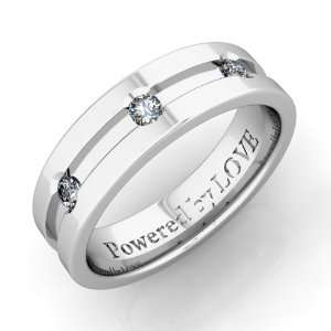   SI1, 0.15 cttw) 5MM, Powered by LOVE My Love Wedding Ring Jewelry