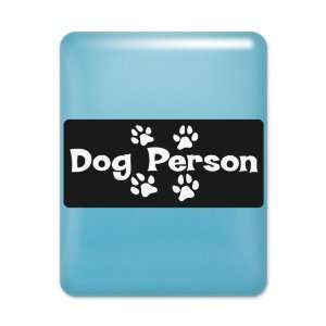  iPad Case Light Blue Dog Person 