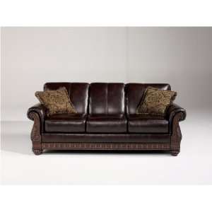  BRENTWOODMahogany SOFA BY Famous Brand: Furniture & Decor