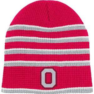   Ohio State Buckeyes Red Replay Thermal Beanie Knit Hat: Sports
