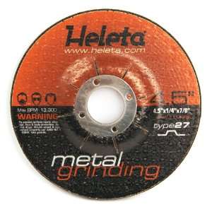 Abrasive Metal Grinding Wheel 4.5 x 1/4 x 7/8 Use: Iron, Non Ferrous 