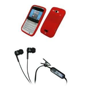  EMPIRE Red Silicone Skin Case Cover + Stereo Hands Free 3 