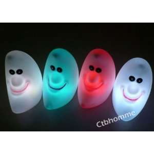  New Color 2pc Moon Face Christmas Changing LED Candle 